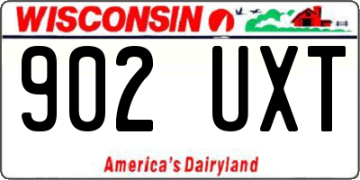 WI license plate 902UXT