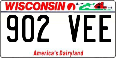 WI license plate 902VEE