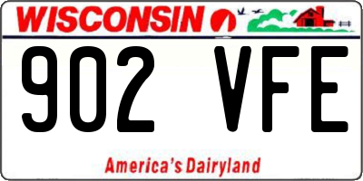 WI license plate 902VFE