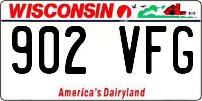 WI license plate 902VFG