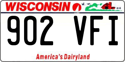 WI license plate 902VFI