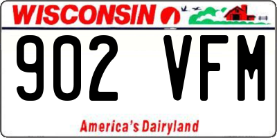 WI license plate 902VFM