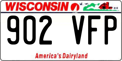 WI license plate 902VFP