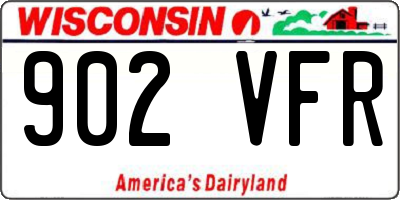 WI license plate 902VFR