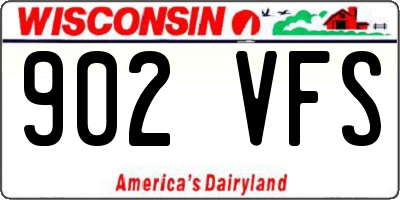 WI license plate 902VFS
