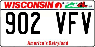 WI license plate 902VFV