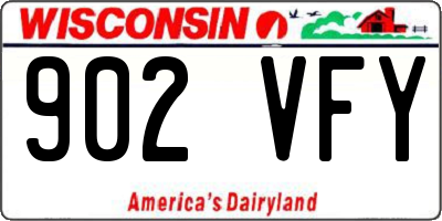 WI license plate 902VFY