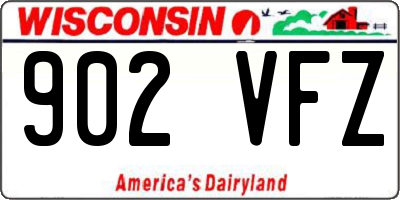 WI license plate 902VFZ