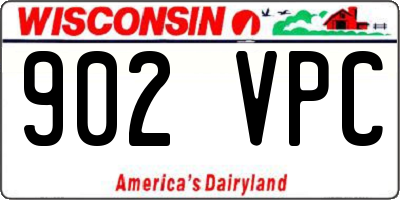 WI license plate 902VPC
