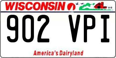 WI license plate 902VPI