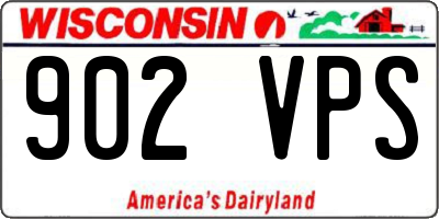WI license plate 902VPS