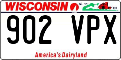 WI license plate 902VPX