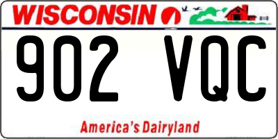 WI license plate 902VQC