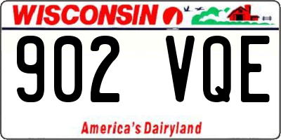 WI license plate 902VQE