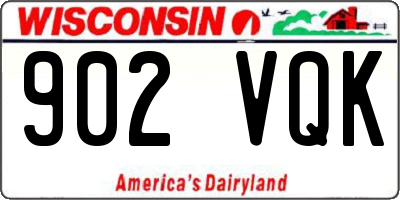 WI license plate 902VQK