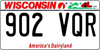 WI license plate 902VQR