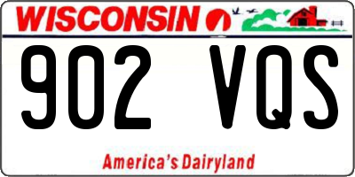 WI license plate 902VQS