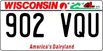 WI license plate 902VQU