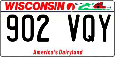 WI license plate 902VQY