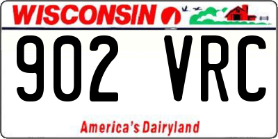 WI license plate 902VRC