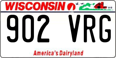 WI license plate 902VRG