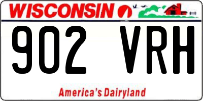 WI license plate 902VRH