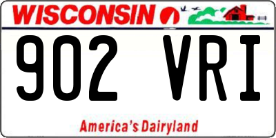 WI license plate 902VRI