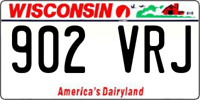 WI license plate 902VRJ
