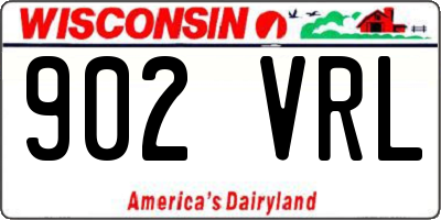 WI license plate 902VRL
