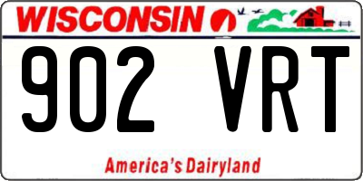 WI license plate 902VRT