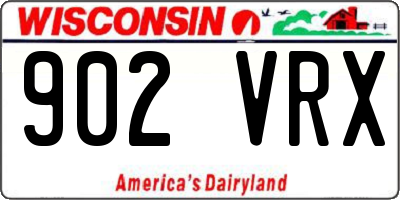 WI license plate 902VRX