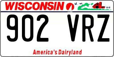 WI license plate 902VRZ