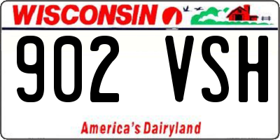 WI license plate 902VSH