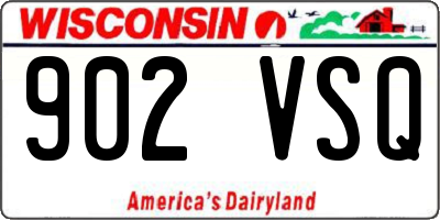 WI license plate 902VSQ