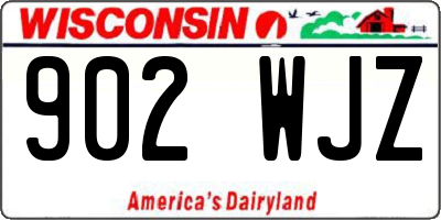WI license plate 902WJZ