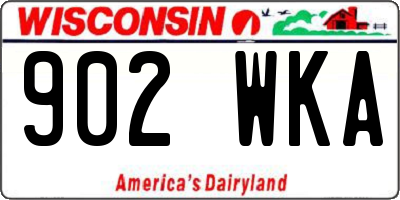 WI license plate 902WKA