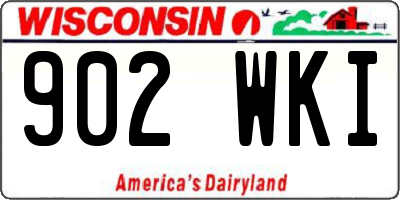 WI license plate 902WKI