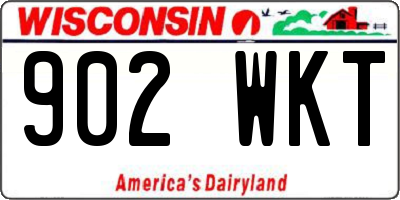 WI license plate 902WKT
