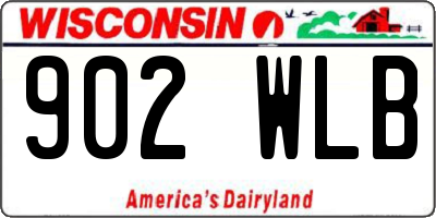 WI license plate 902WLB