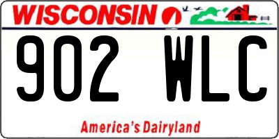 WI license plate 902WLC