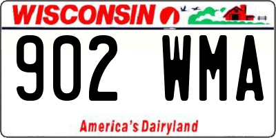WI license plate 902WMA