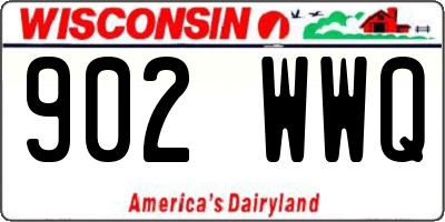 WI license plate 902WWQ