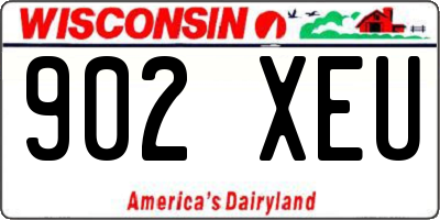 WI license plate 902XEU