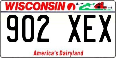 WI license plate 902XEX