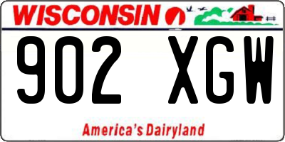 WI license plate 902XGW