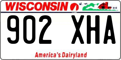 WI license plate 902XHA