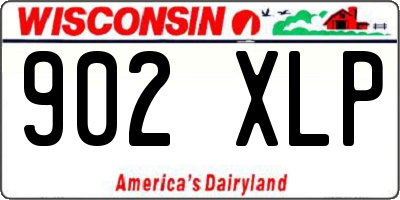WI license plate 902XLP