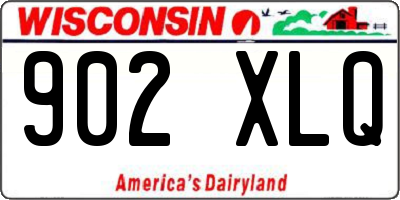 WI license plate 902XLQ