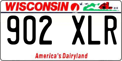 WI license plate 902XLR