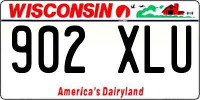 WI license plate 902XLU